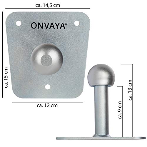 ONVAYA® Wandhalterung für Fahrradträger | Fahrradträger Halterung mit Kugelkopf | Wandhalter für Fahrradheckträger | verzinkt & rostfrei (Wandhalterung für Fahrradträger)