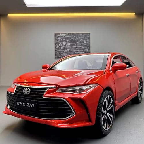 Image of Invite Enterprise Toy Car 1:24 Toyota Avalon Metal Alloy Diecast Car Model Miniature Model With Sound Light Model Boys Toys For Children's? Red - Color ?