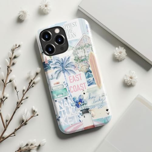 LUMARKE for iPhone 13 Pro Max Case Cute,Aesthetic Coqueete Collage Costal Beachy Girly Shell,Compatible with Magsafe,Trendy Cool Retro Western Girly Protective Slim Phone Cover for Women Girls by LUMARKE - Image 8