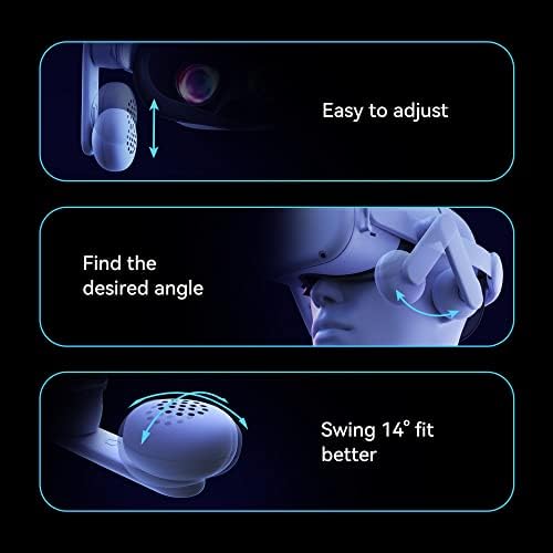 KIWI design Head Strap with Headphones Compatible with Quest 2 Accessories, On-Ear Audio Head Strap for Enhanced Sound Effects and Comfort in VR