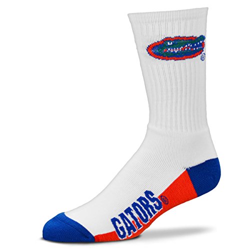 For Bare Feet NCAA Florida Gators Men's Crew Socks, Large