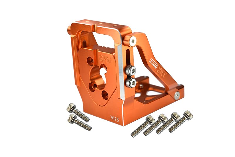 Palumma RC Motor Mount for TRAXXAS, Aluminum Alloy RC Motor Mount Bracket for TRAXXAS 1/6 4WD XRT 8S-78086-4 Upgrades Part (Orange)