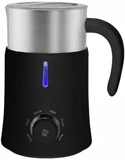 Quiet Electric Milk Frother ABS Body Hot and Cold Frother Single-Button Control Milk Foaming Machine Fast Frothing for Home Cafe, Coffee Shop, UK Plug|Home & Garden | Kitchen Dining & Bar