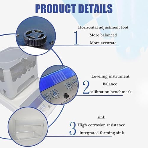 High Precision Digital Purity Analyzer Machine - Quick 10s Measurement, 300g/600g/1200g Capacity, Accurate Testing Kit for Laboratory and Industrial Use (MDJ-300A)
