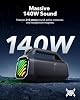 Soundcore Boom 2 Plus Parlante Bluetooth Portátil de Anker, 140W, IPX7 | Audio de 2+2 Canales, BassUp 2.0, 20H de Reproducción, Carga Rápida, Luces RGB, Banco de Energía, Bluetooth 6.0, para Camping y Playa 6
