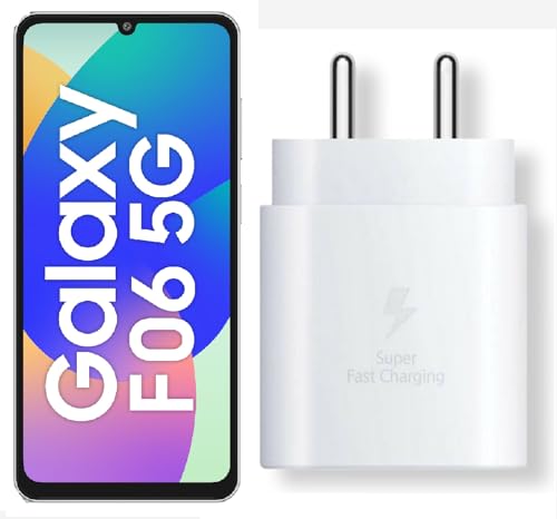 Image of 25W C-Type Super Fast Adapter Compatible with Samsung Galaxy F06 5g Super Fast Charger Adapter for S24 /S23 /S23 fe /S22 /S21 /21 fe /S20 /M14 /M33 /M13 /M35 /M05 /A14, A15 /S24 fe /A16 5g, White