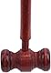 Richterhammer aus Holz, Auktionshammer, Holzhammer, Holzhammer, Requisiten, Richter-Kostüm, Zubehör für Anwalt, Gerichtssaal, 3,2 x 6,7 x 17,4 cm, Braun, 2 Stück