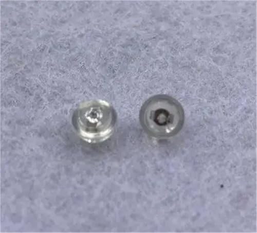 Topes de silicona para aretes con tuerca de oro de 18k 2
