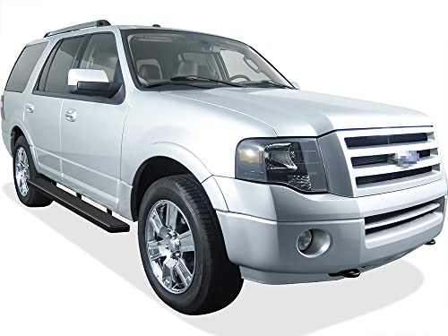 Estribos APS Premium acero inoxidable negro 6in Ford Expedition miniatura 2