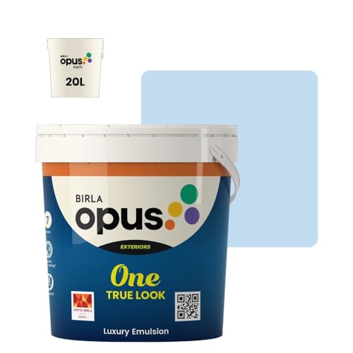Image of Birla Opus One True Look Luxury Emulsion Paint (20L, Ballroom In Goa, Soft Sheen Finish) | Anti-Fading, UV & Algae Protection, Strong Film Intergrity | For Exterior Walls of Home, Office