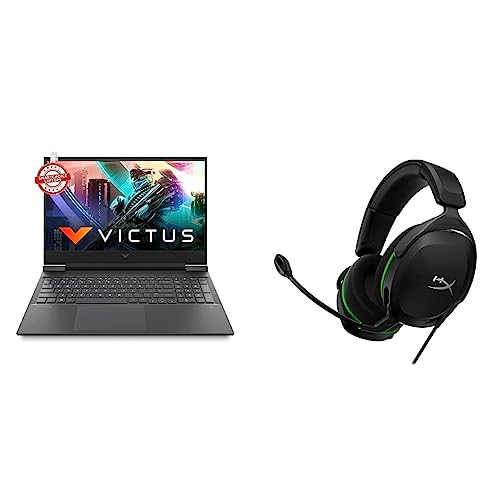 Image of HP Victus Gaming AMD Ryzen 7-5800H 16.1 inch(40.9 cm) FHD Gaming Laptop & CloudX Stinger 2 Core (Black)