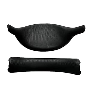 KANGQL Komfort-Kopfband-Zubehör für PSVR Gen1 Strap Ersatzkissen (Schwarz, PSVR, PlayStation VR, PlayStation VR Proprietary Operating System)