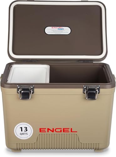 Engel UC13 13qt Leak-Proof, Air Tight, Drybox Cooler and Small Hard Shell Lunchbox for Men and Women...