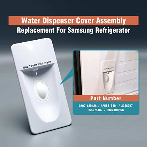 DA97-12942A Water Dispenser Cover Replacement for Samsung Refrigerator Water Dispenser Accessories Replace Parts AP5651849 3036257 PS5575407 by YUXIVCNE - Used condition - Image 2