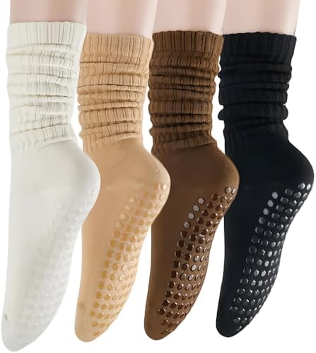 Lot De 2 Chaussettes De Yoga Pilates Wildfox - à Volants, Antidérapantes, Femme