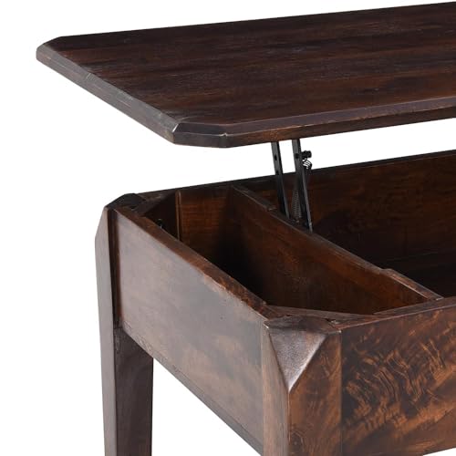 Image of Royaloak Adolt Center Table | Sheesham Wood Table Lift Top Mechanism with Storage | Long Lasting | Modern Design | Multi Functional |Center Table for Living Room| Wooden Center Table for Living Room