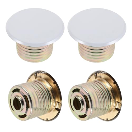 Artibetter Cache-tête D'arrosage Dissimulé 8,6 Cm Blanc Lot de 4 Plaques Décoratives en Fer Résistantes pour Gicleurs D'incendie Résidentiels et Commerciaux, Couverture de Système