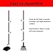PUPTECK Dog Poop Tray and Rake - 36.4 Inch Longer Handle Pooper Scooper - Best Clean Quick Response Dog Waste Bin