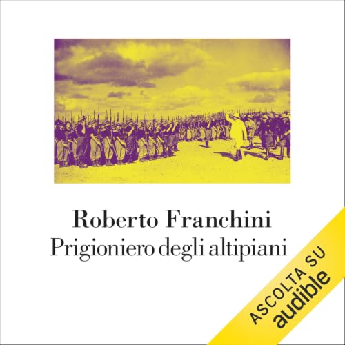 Diseño de la portada del título Prigioniero degli altipiani