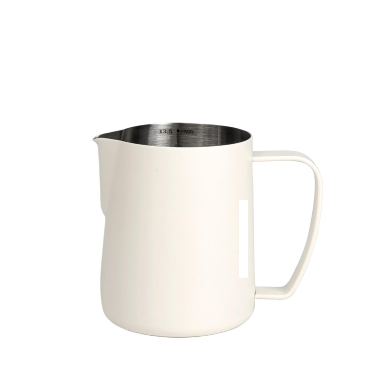 Dzbanek do spieniania mleka ze stali nierdzewnej 400 ml 600 cappuccino Domowe akcesoria baristyczne(400ml Beige)