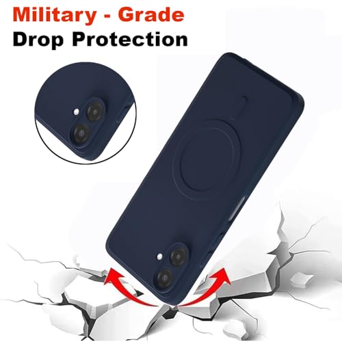Image of MagFit Ring Design (Non-Magnetic) | Shockproof Protection | Anti-Slip Grip | Raised Camera Edges |Slim Protective Case for Samsung Galaxy A07 4G /5G /F07 4G /M07 4G /M17e 5G /F70e 5G(Steel Blue)
