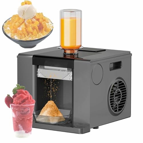 High-Efficiency Automatic Ice Maker, Self-Cleaning Shaved Ice Machine for Restaurants, Food Trucks & Events - Perfect for Commercial Use