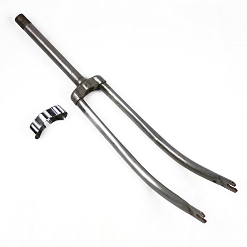 OldNewBikes Horquilla Tipo Phillips de Acero para Bicicleta clásica de Rueda 28' y Cuadro 24', sin Pintar