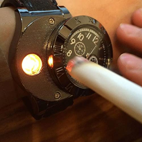 Findtime Men Usb Rechargeable Cigarette Cigar Lighter Watch Novelty Cool Lighters Windproof Flameless Unique Designer Wristwatches #TOP3