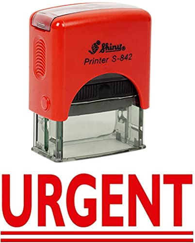 URGENT Stamp auto-encrage caoutchouc Bureau Brillant personnalisée Stamp Papeterie