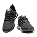 QIJGS Running Shoes for Men Tennis Athletic Gym Sneakers Mesh Lightweight Sports Fashion Workout Casual Shoes-Black-9.5