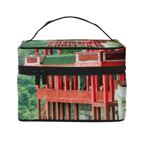 ソアリングテンプル 化粧ポーチ メイクボックス 化粧品収納 洗面用具ポーチ コスメポーチ 大容量 可愛い 軽量 防水 ポーチ コスメぽーち 男女兼用