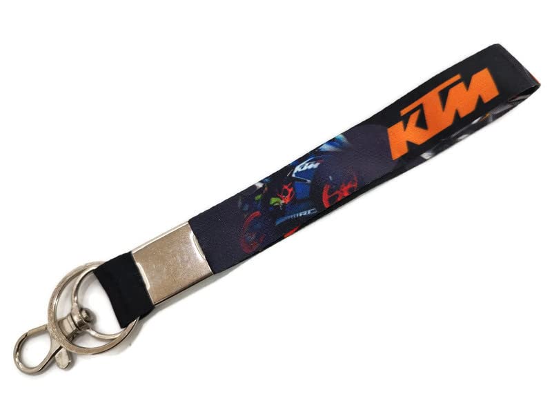 ALTRONA Fabric Ktm Rc/Duke Bike Compactible Lanyard Tag Locking Hook Keychain Keyring