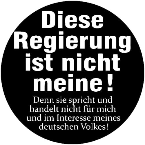 Sammys Shirt Store Diese Regierung ist Nicht Meine Aufkleber 4,5 cm