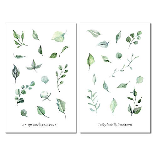 Natur Garten Sticker Set – Florale Aufkleber Für Journal, Planer & Basteln (2 Bögen)