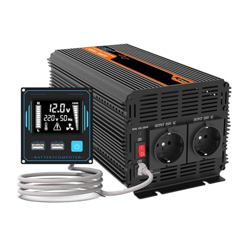 Convertisseur 12v 1500w onde pure pour l'autonomie en camping-car et fourgon aménagé