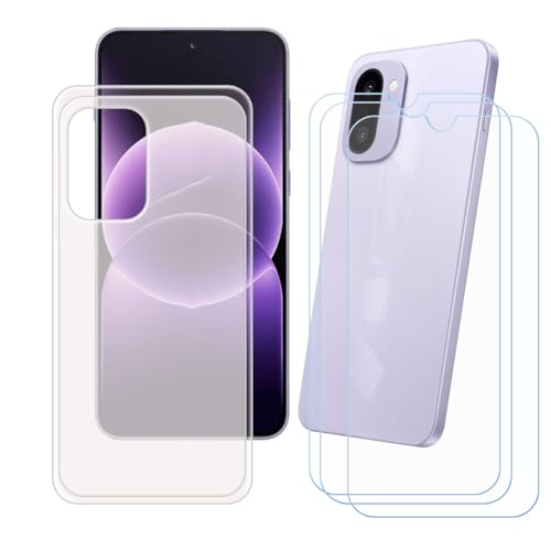 BMPNLSZ �K�p OnePlus 15R�p+[3�p�b�N]HD�����K���X�ėp�������P�[�X�A�V���J�Q���P�[�XTPU�o���p�[�ی�o�b�N�P�[�X-OnePlus 15R�p�X�N���C�u�h�~�ی��(6,83")