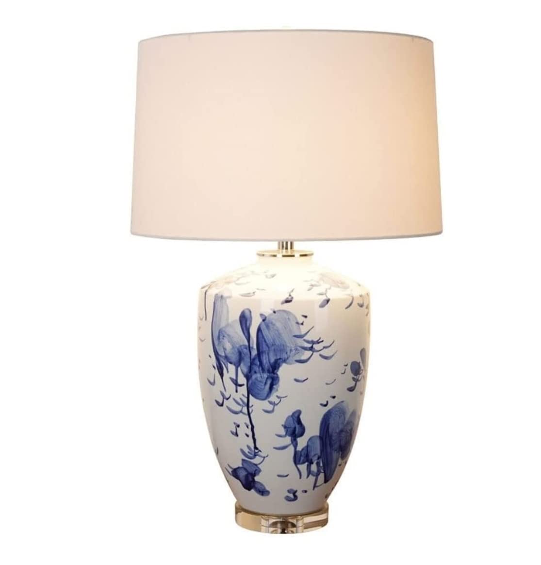 Lampka Nocna Ręcznie Malowana Lampa Stołowa Tradycyjna Sypialnia Nocna Szafka Nocna Lampa Biurkowa Do Dekoracji Stołu Komody Lampa Stołowa Lampy Stołowe (Color : Remote control switch)