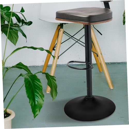 Plateau tournant pour tabouret de bar POPETPOP en fer noir robuste - 8
