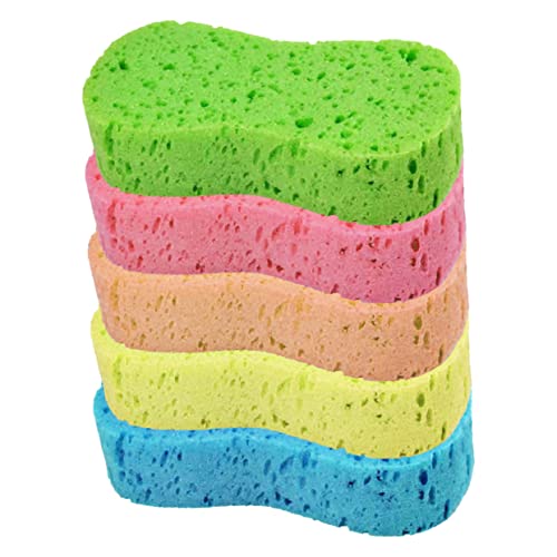 FUNOMOCYA 5 Piezas Esponja De Lavado De Autos Fregar Depilación Pequeño Esponja De Coche Esponjas Jumbo Automotor Poroso Lavar Esponjas De Lavado De Autos De Alta Densidad Color Aleatorio