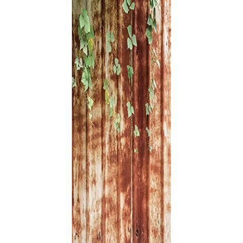 A.Monamour 3D Green Leaf Door Stickers Cover