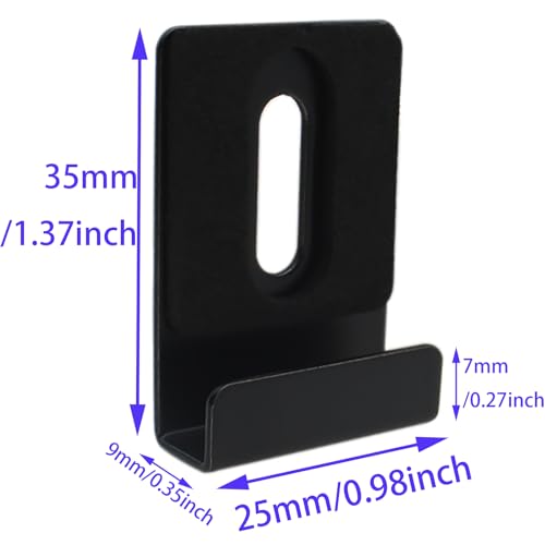 Image of 4PCS Wide Mirror Hanging Hardware Metal Mirror Clips with Screws and Pads Heavy Duty Mirror Hanging Kit for Frameless Mirror Billboard Displays Tile Display