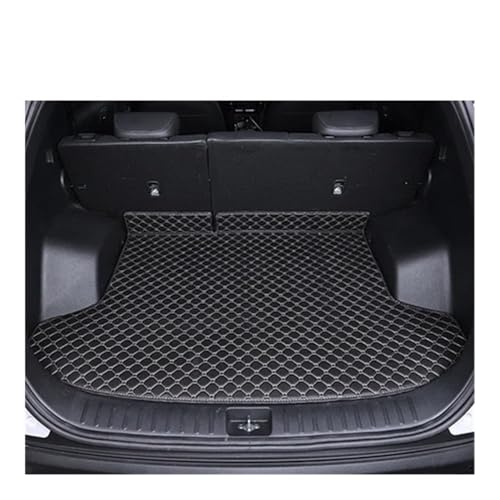 Tapis de coffre pour Peugeot 2008 de 2014 à 2019 protection sur mesure amovible étanche noir