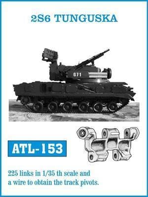 2S6 Tunguska model tank tracks - ALT153 Friulmodel