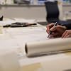 PRO ART Graph Paper Pad, 8-1/2-inch x 11-inch, 50 Sheet Tape Bound, White/Blue