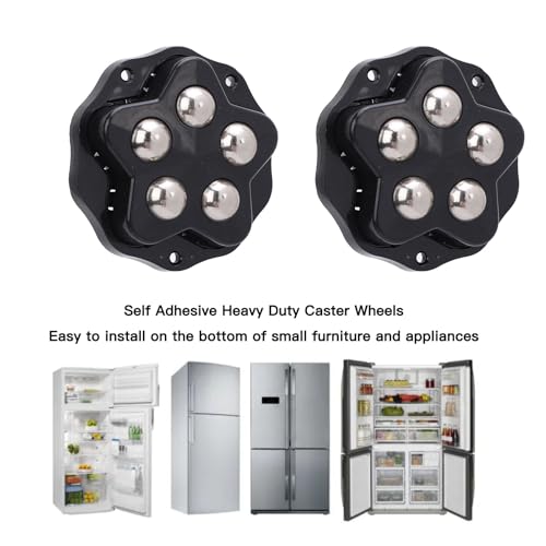 Ruedas autoadhesivas para muebles ideales para mover estanterías y mesitas de noche 4