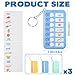 QFGasre Reminder Board for The Elderly 3pcs Portable Visual Schedule Keychain ADHD Tools Detachable Daily Task Planning Pad with List Cards Stickers Daily Routine Checklist