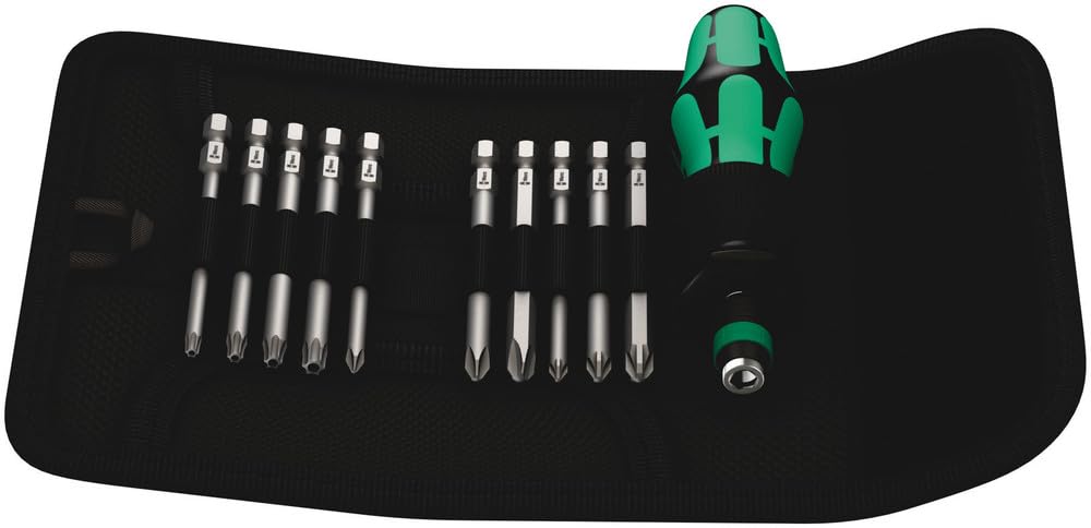 Wera 059299 Kompakt 41 Screwdriver Bit Holding Kit Of 11 Pouch