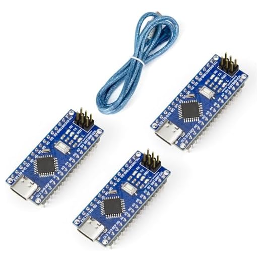ELEGOO Nano with Headers USB C, Scheda NANO Pre-saldatacon Connettori Compatibile con Arduino IDE