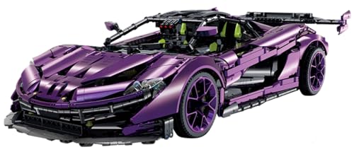 Technik Auto für McIaren P1 GTR, 1:8 Groß Modellauto Bausatz, 3224 Teile Klemmbausteine Auto MOC Set, Kompatibel mit McIaren Technik