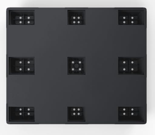 48" L x 40" W x 6" H Heavy Duty Recycled High Density Polyethylene Pallet Nestable Stackable 7,000lb Weight Load Capacity